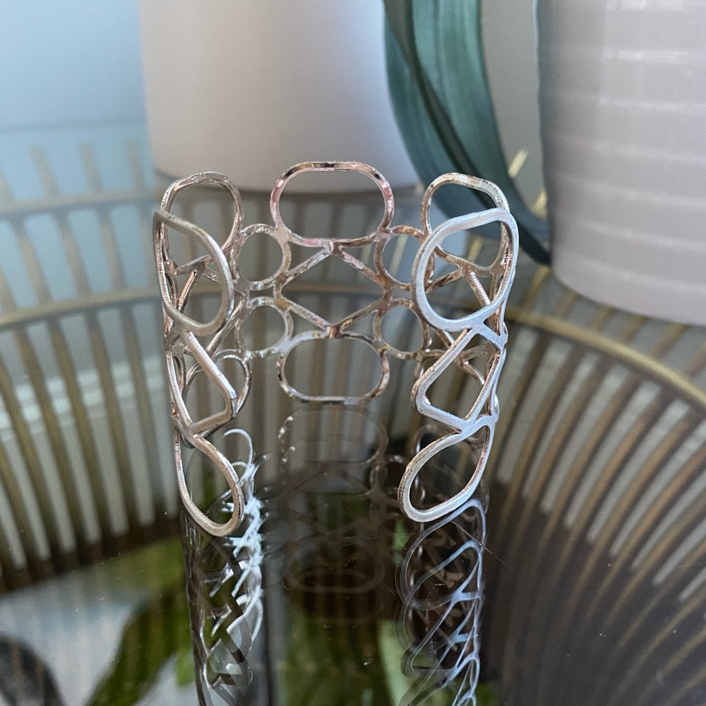 Geometric Wide Bangle - Picture 3 of 5
